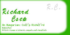 richard csep business card